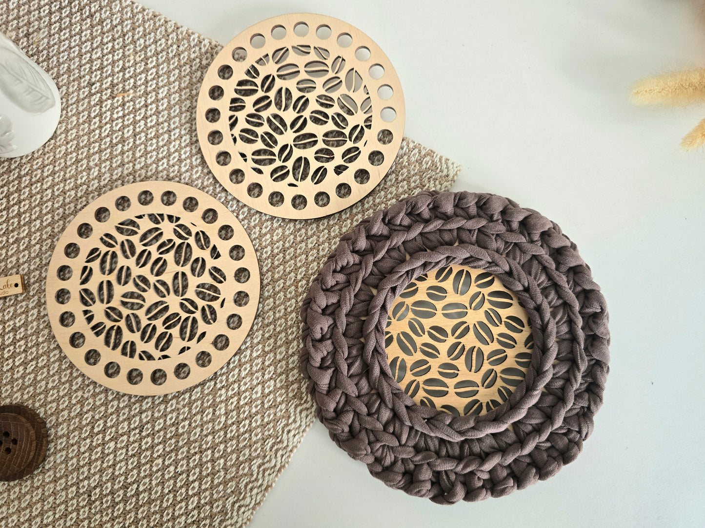 Coaster crochet DIY Kit - make 2