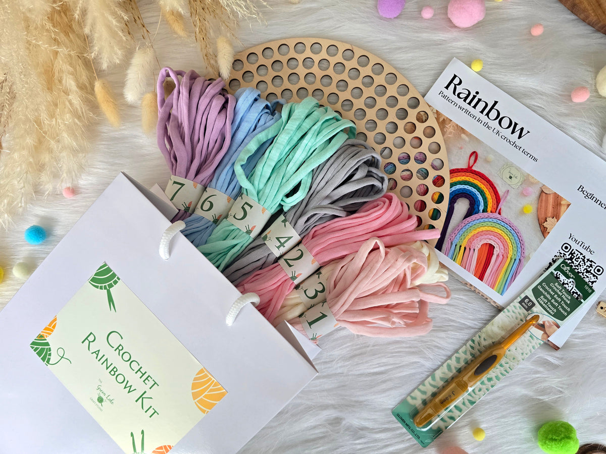 Rainbow Crochet Kit Pastel colours