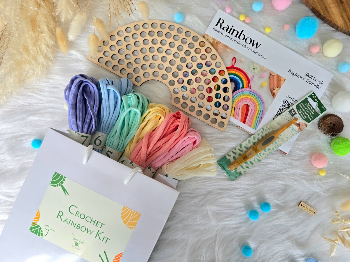 Rainbow Crochet Kit Spring vibes colours