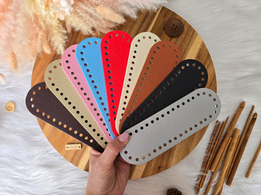 Oval bag bases 18x5.5cm Faux leather