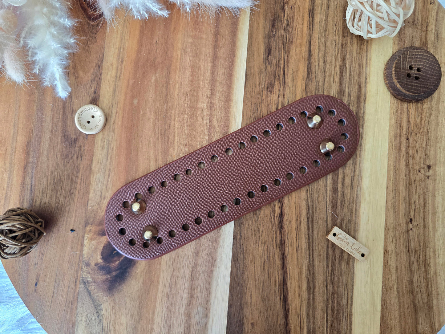 Oval bag bases 18x5cm Faux leather