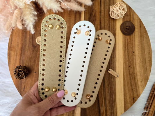 Oval bag bases 18x5cm Faux leather