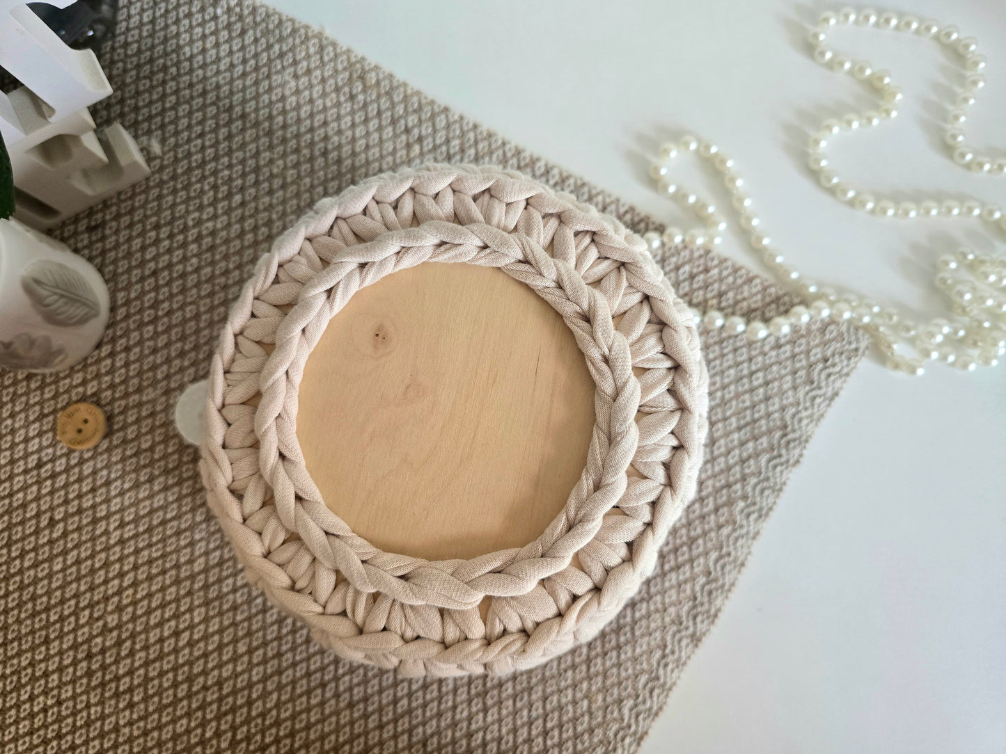 Rose Crochet Basket PDF Pattern
