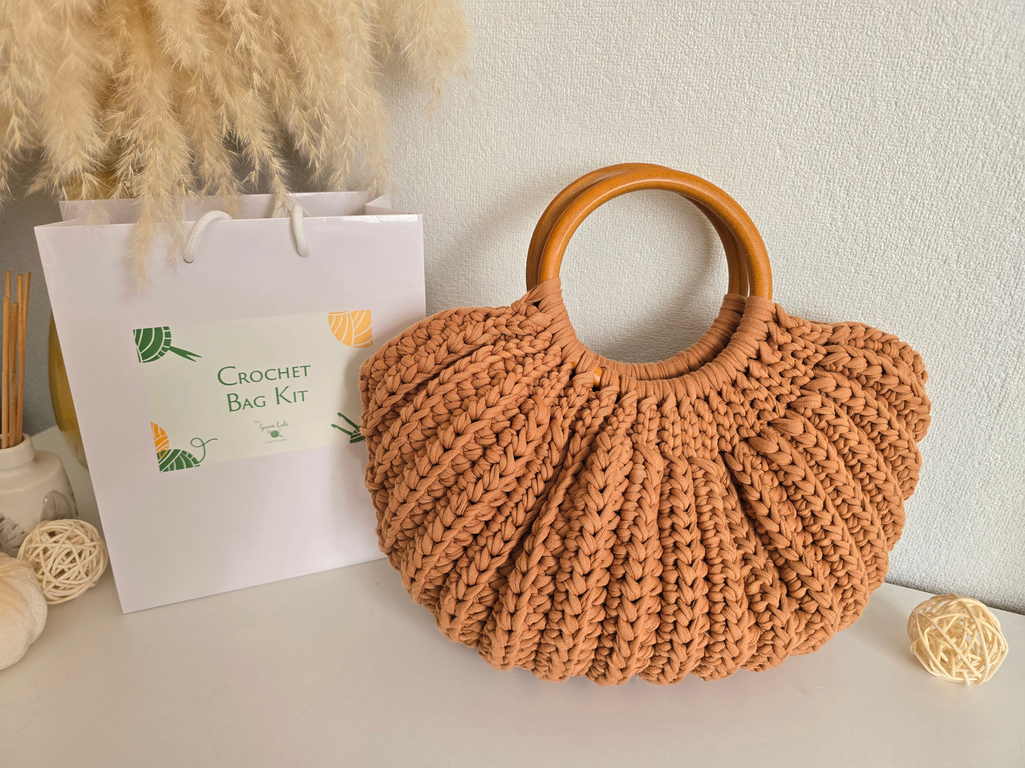 Crochet Gemma Shell Bag Kit: Beginner Friendly
