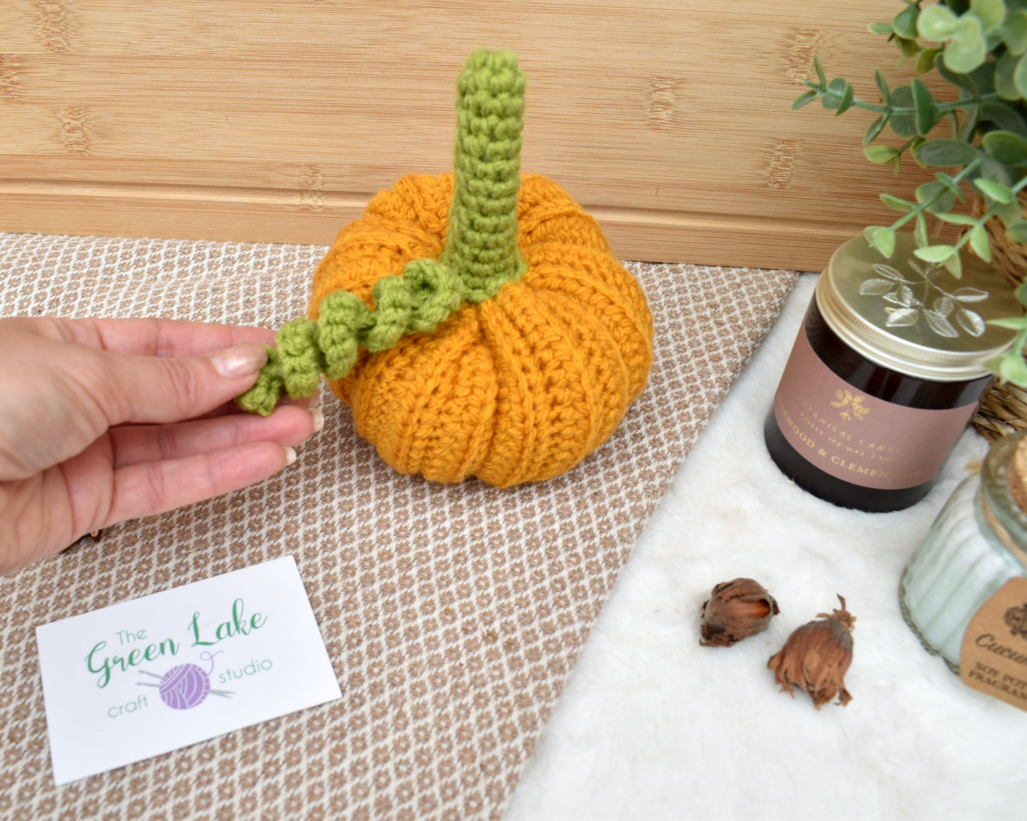 Learn how to make a small crochet pumpkin Friday September 26th 6-8pm