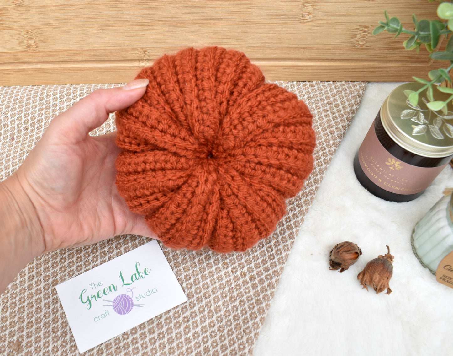 Learn how to make a small crochet pumpkin Friday September 26th 6-8pm