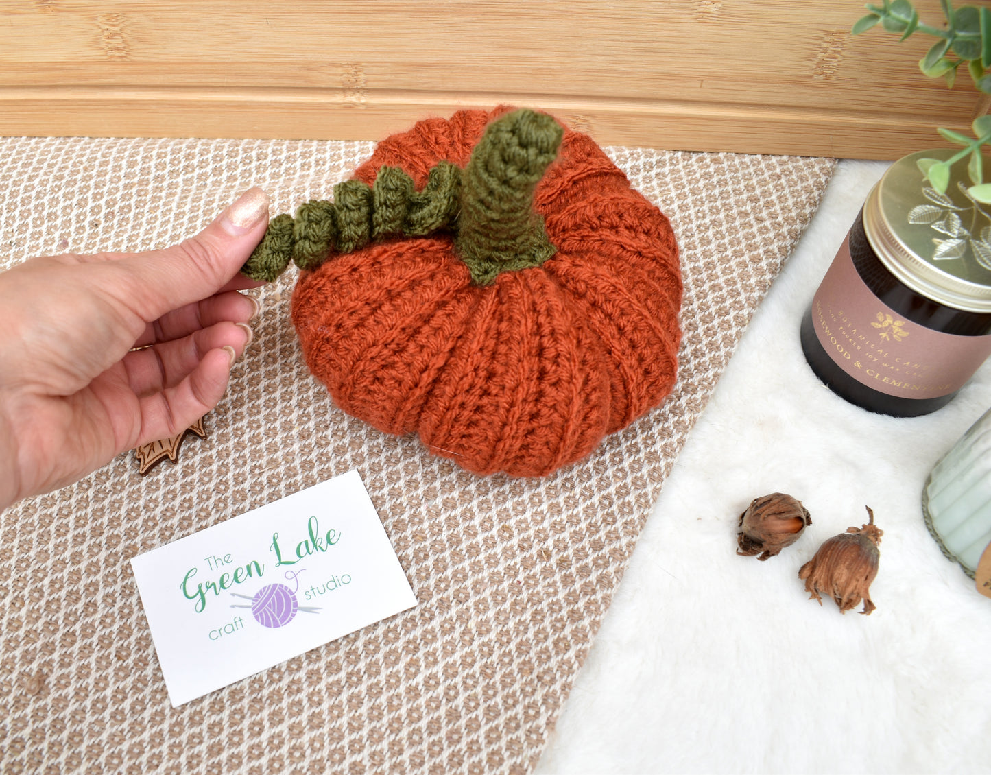 Learn how to make a small crochet pumpkin Friday September 26th 6-8pm