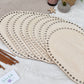 Large 30x25cm rounded rectangle wooden base for crochet basket with 10mm holes