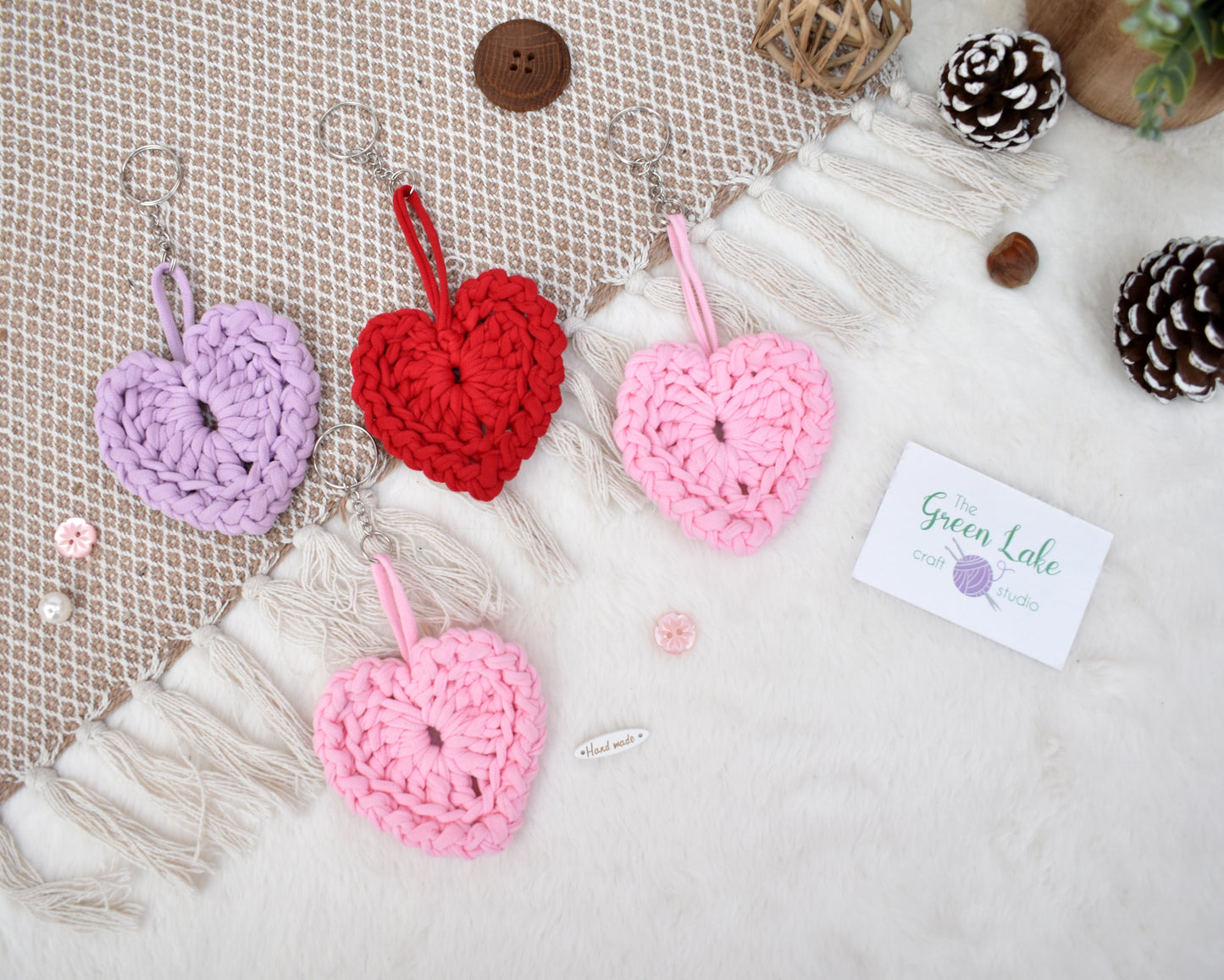 Heart keyring