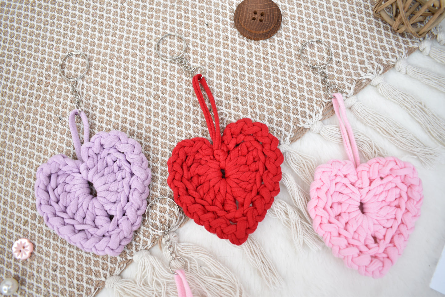 Heart keyring