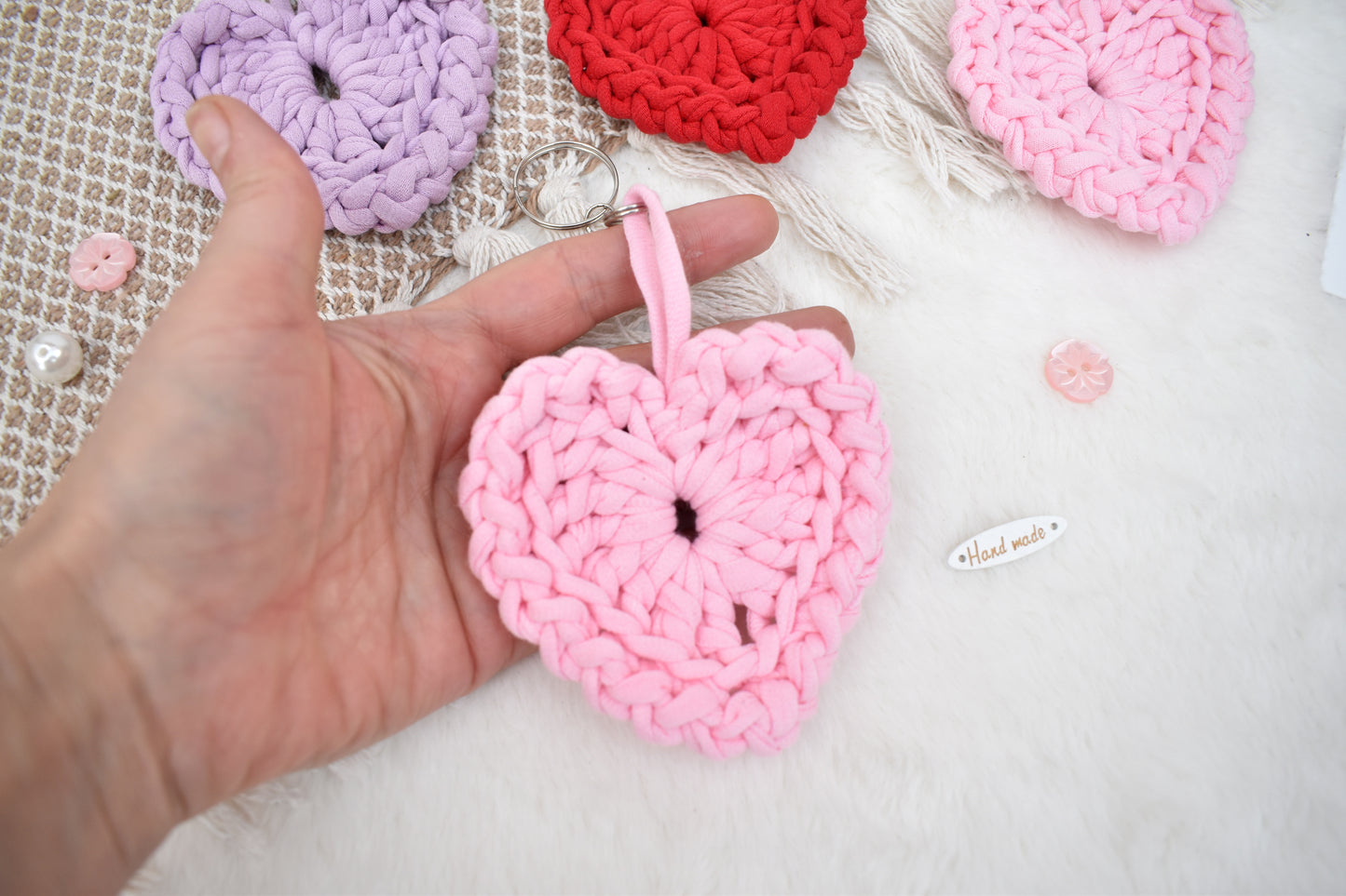 Heart keyring