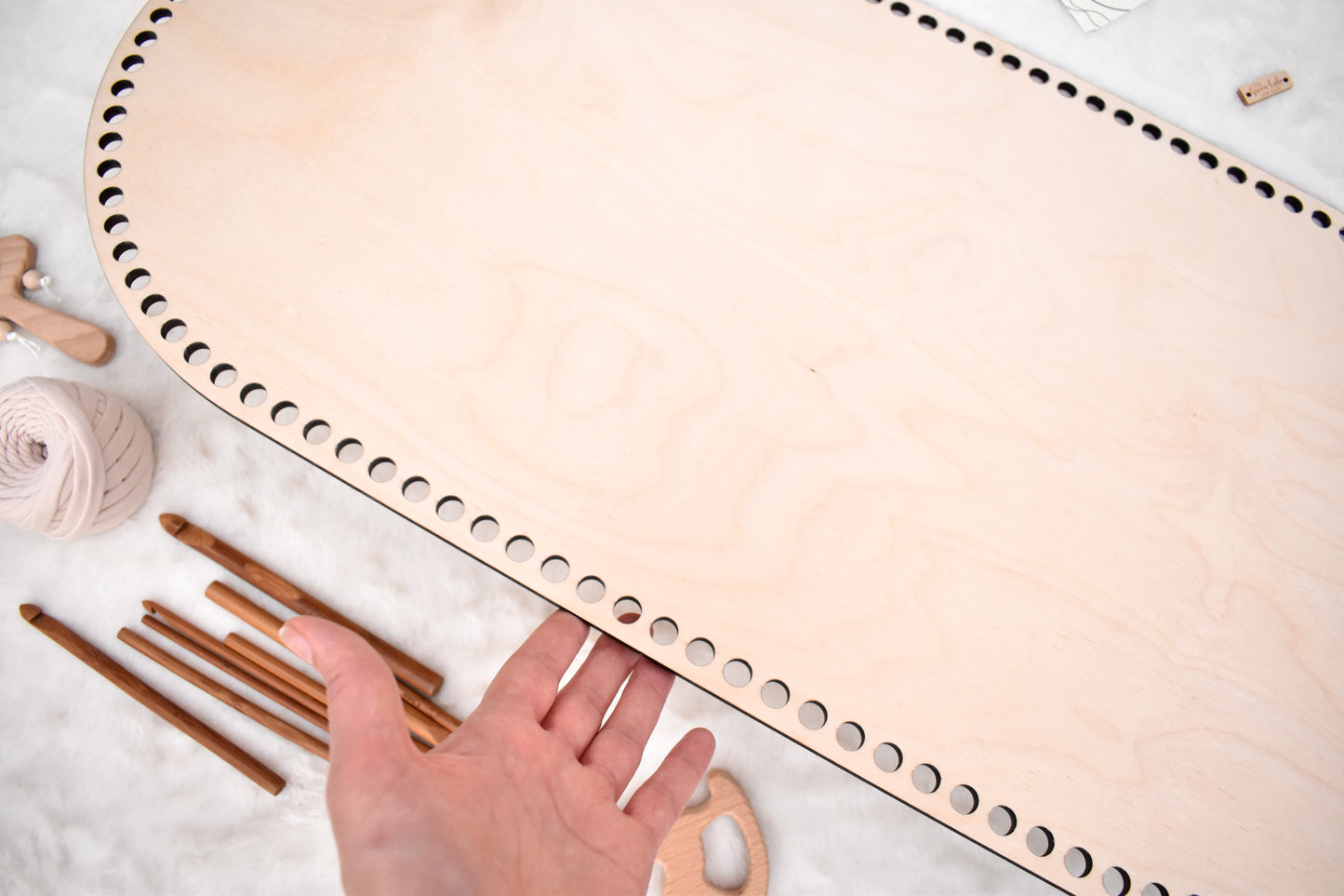 Baby cradle wooden basket bottom 70x35cm with 10mm hole size