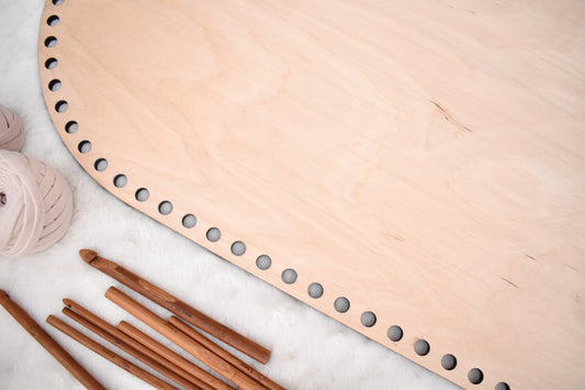 Baby cradle wooden basket bottom 75x35cm with 10mm hole size and 10mm spacing compatible with 9mm cord