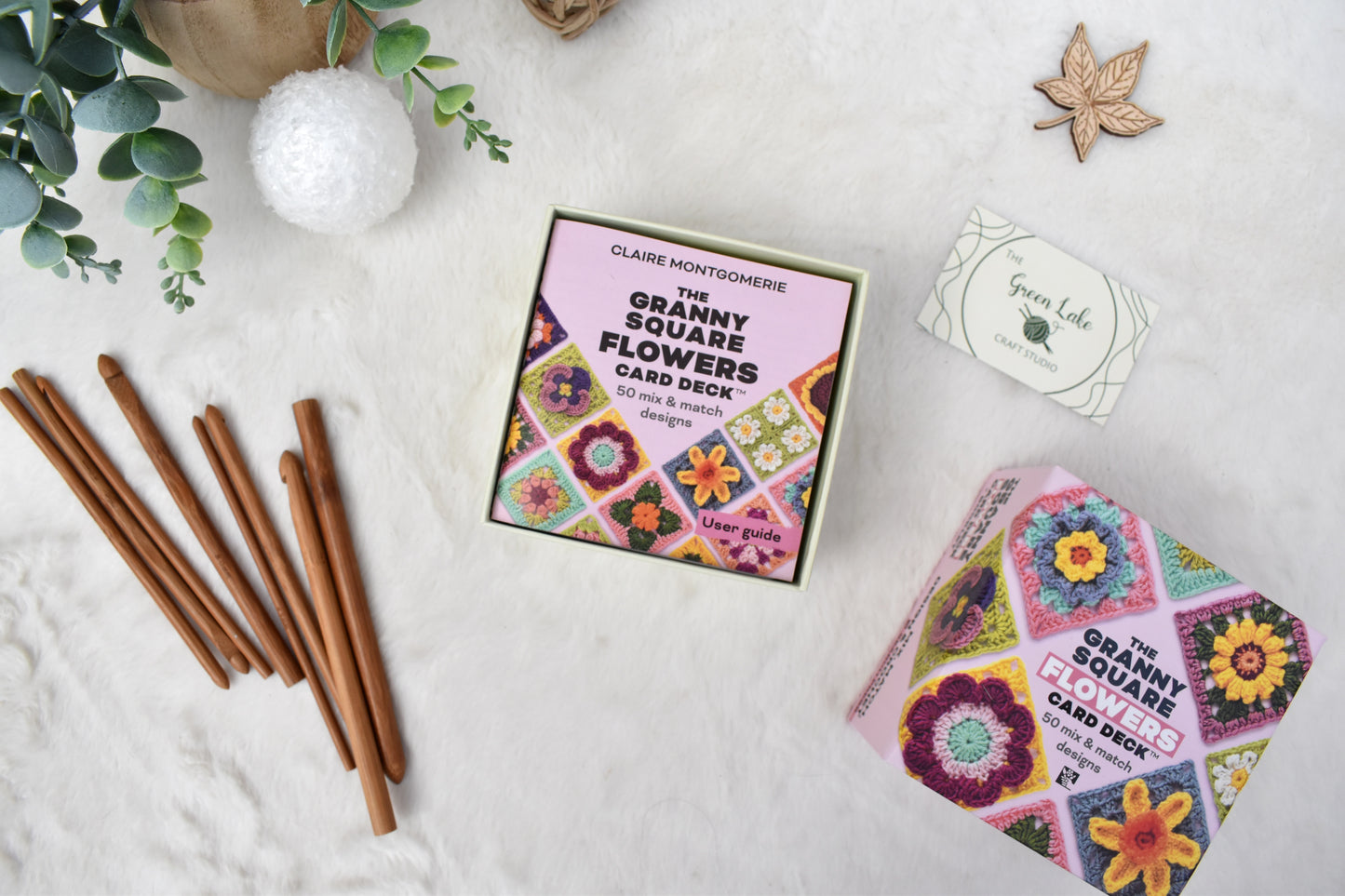 Granny square Flower card deck