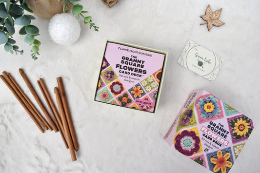Granny square Flower card deck