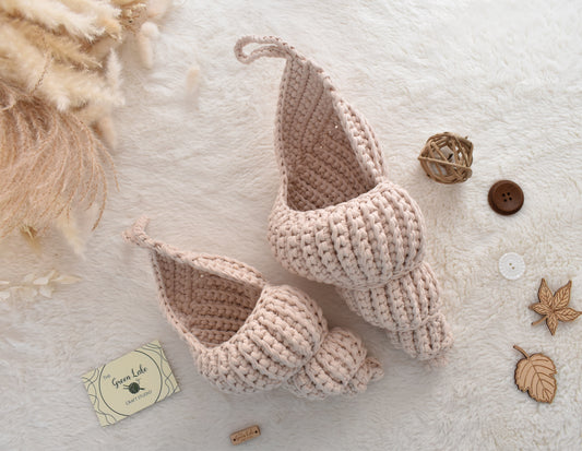 Spiral Seashell crochet basket