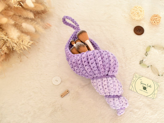 Unique spiral seashell basket
