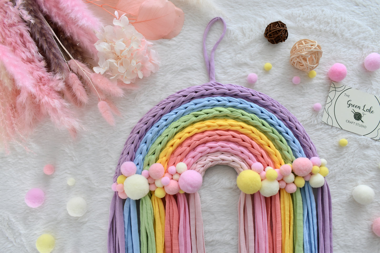 Crochet Rainbow Wall Hanging: Nursery Decor