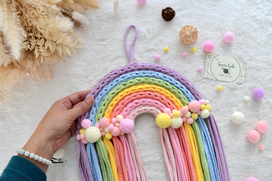 Crochet Rainbow Wall Hanging: Nursery Decor