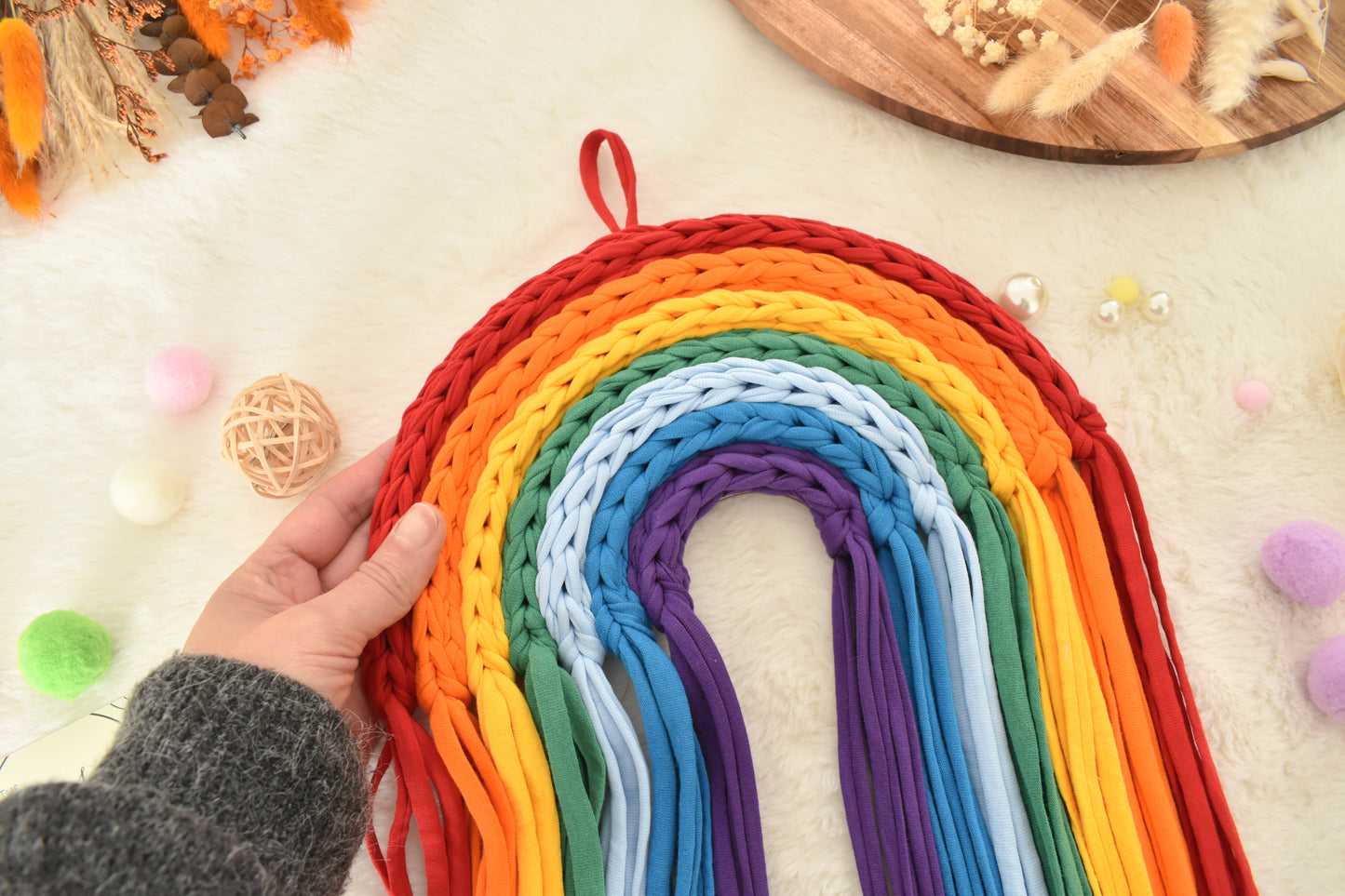 Rainbow Wall Hanging: Nursery Decor Classic