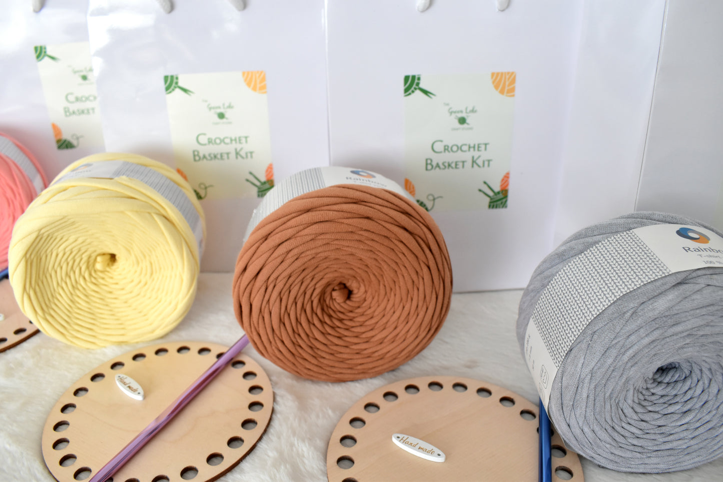 Small Crochet Basket Kit - Waistcoat Stitch