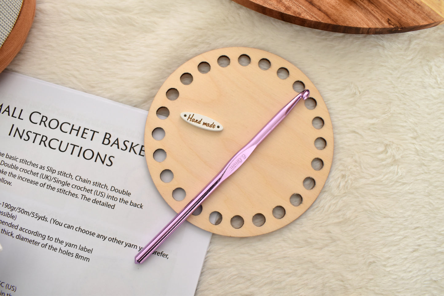 Small Crochet Basket Kit - Waistcoat Stitch