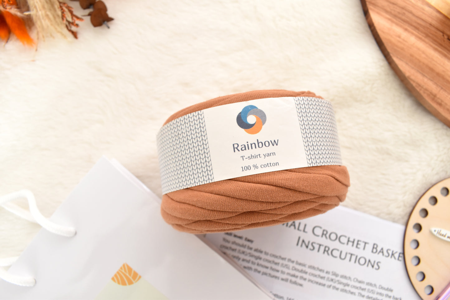 Small Crochet Basket Kit - Waistcoat Stitch