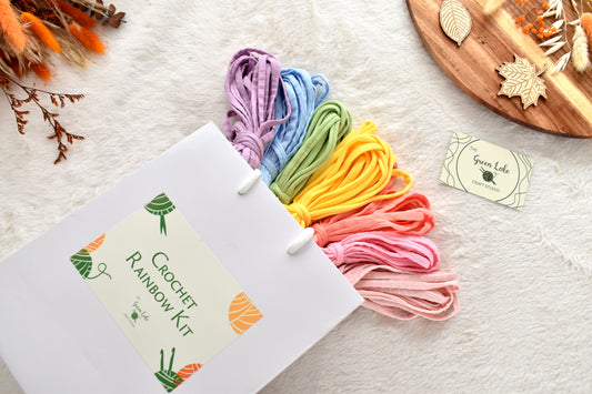 Rainbow Crochet Kit Bright colours