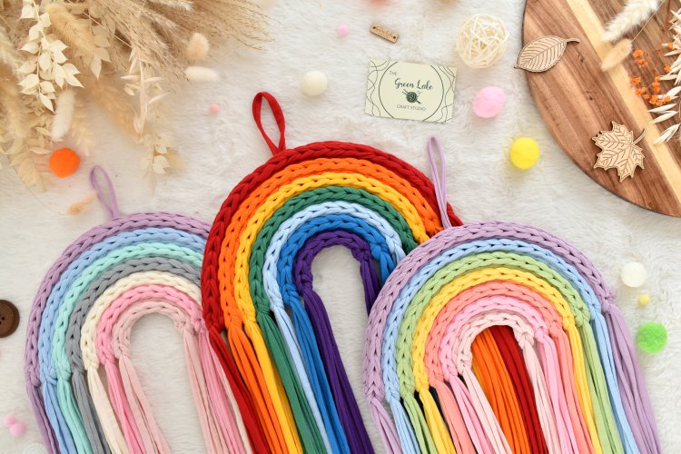 Rainbow Crochet Kit Blue colours