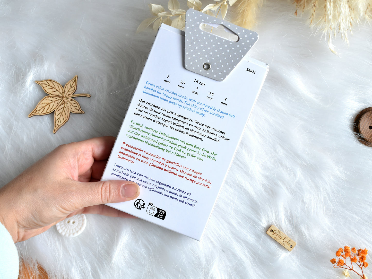 Pony crochet hook set: sizes 2mm, 2.5mm, 3mm, 3.5mm and 4mm