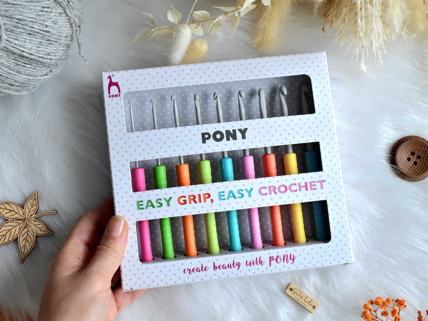 Pony crochet hook set: sizes 2mm - 6mm