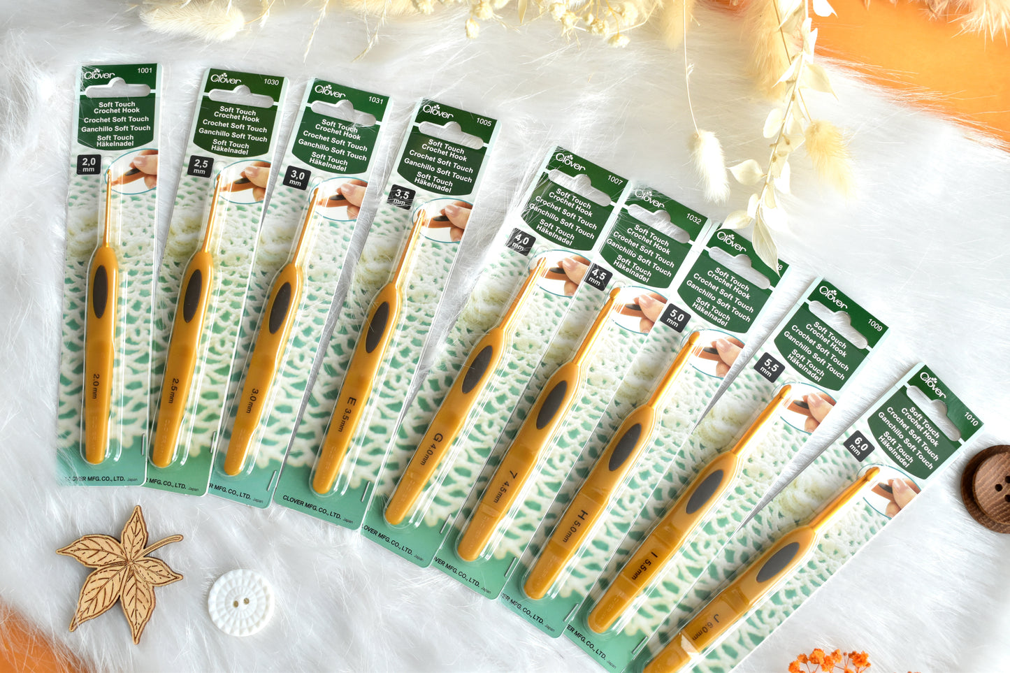 Clover Soft Touch Crochet hooks