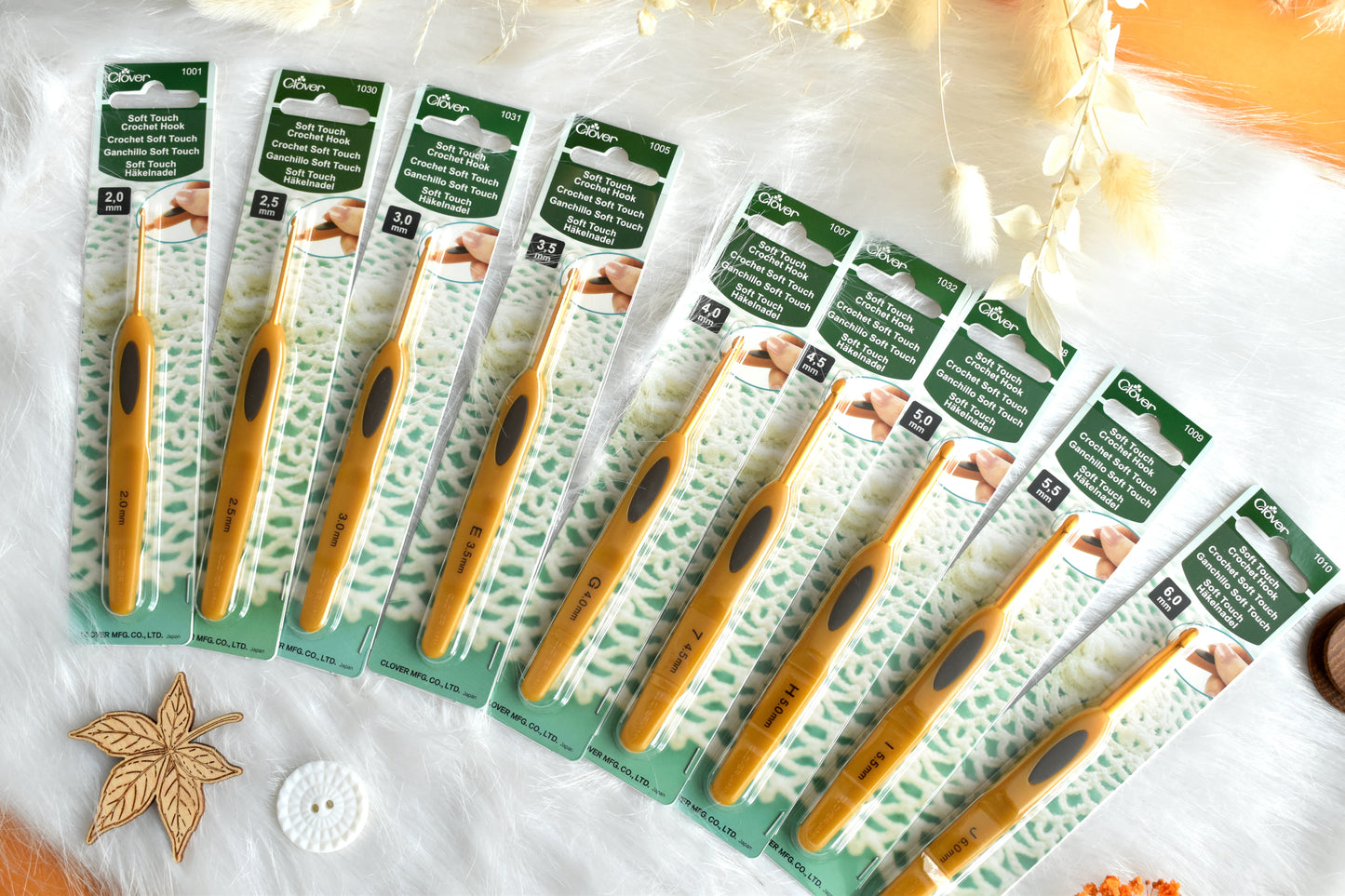 Clover Soft Touch Crochet hooks