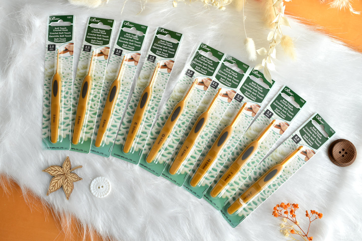 Clover Soft Touch Crochet hooks