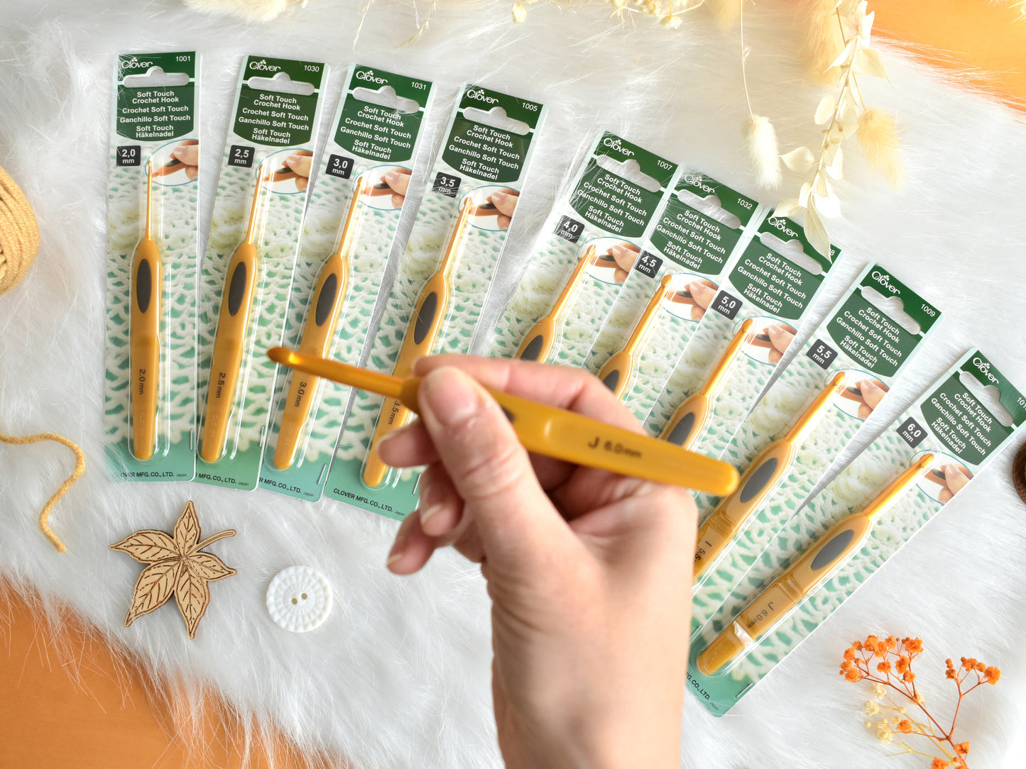 Clover Soft Touch Crochet hooks