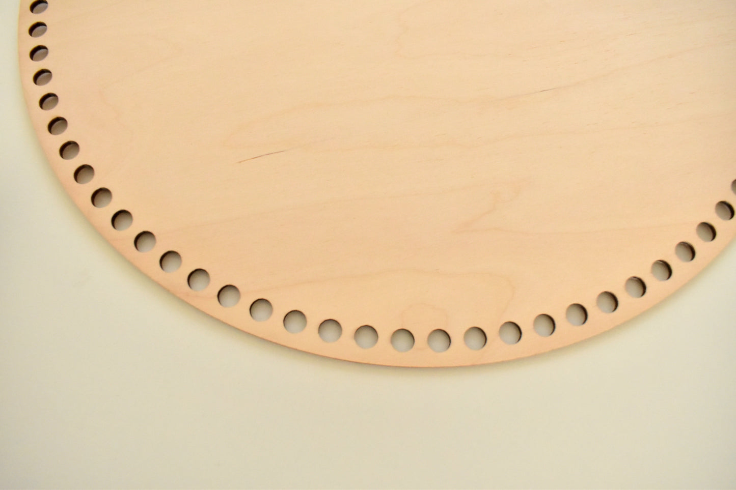 Circular wooden base 35 cm / 13.77 inch for crochet, coiled or Macrame basket