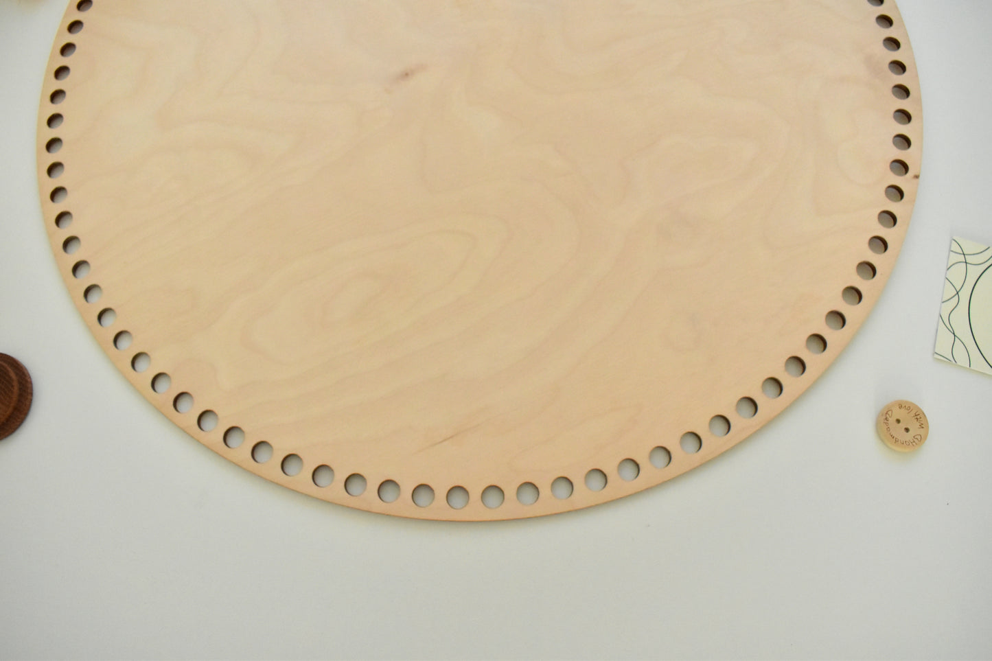 Circular wooden base 40cm/15.75" diameter for crochet, coiled or Macrame basket
