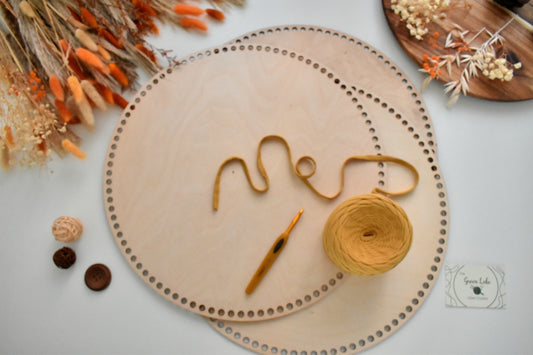 Circular wooden base 40cm/15.75" diameter for crochet, coiled or Macrame basket