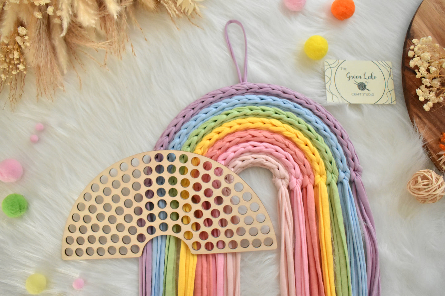 Rainbow wooden base
