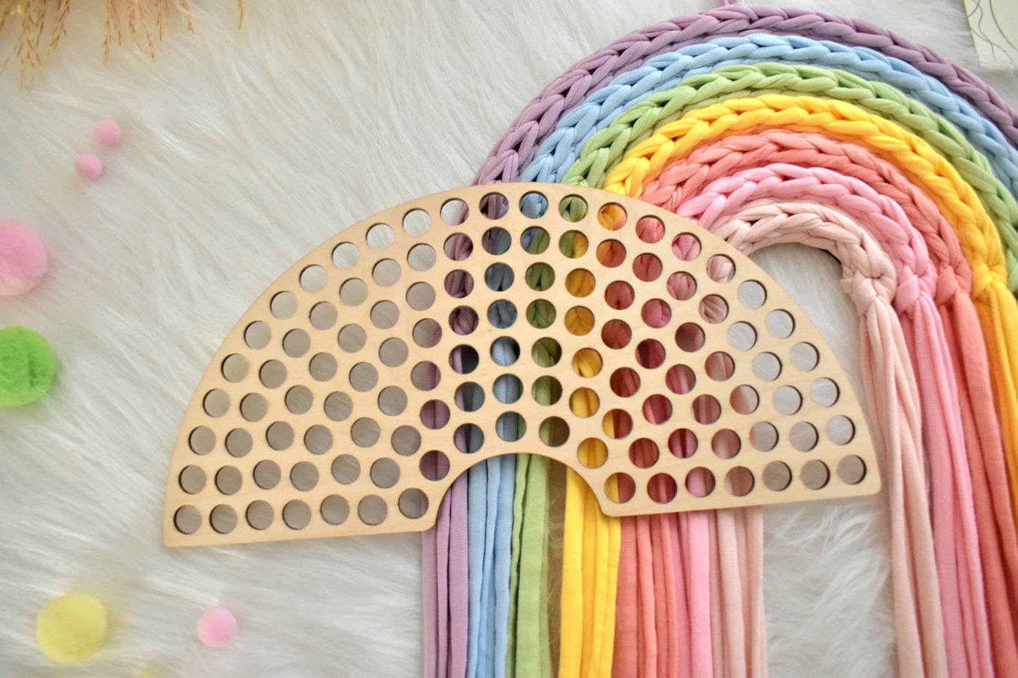 Rainbow wooden base