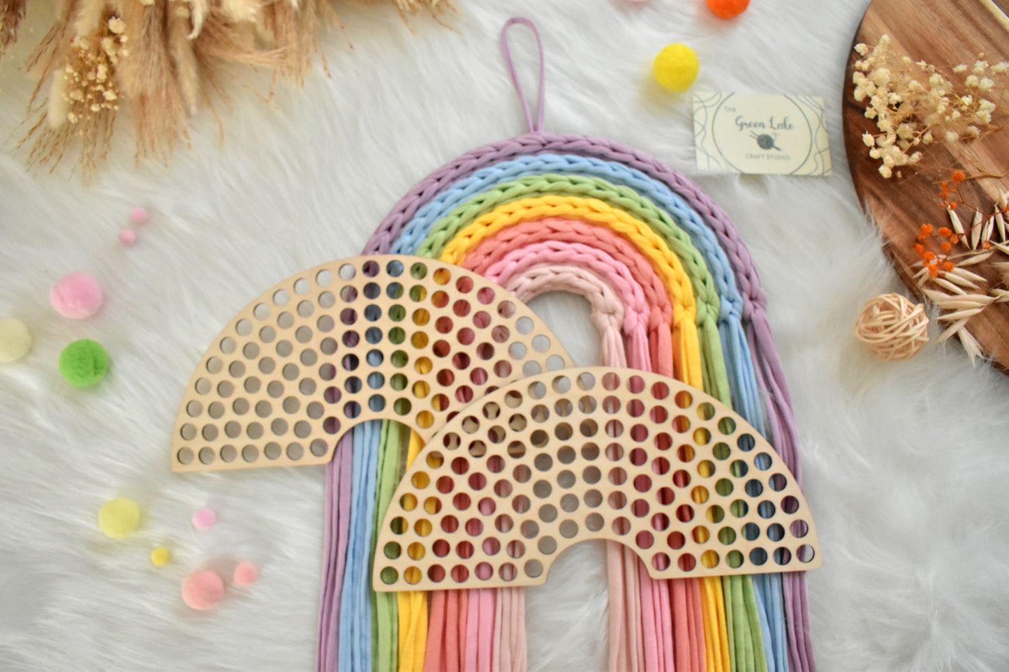 Rainbow wooden base