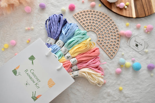 Rainbow Crochet Kit Spring vibes colours