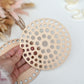 Set of circular wooden top&bottom for crochet basket/crochet hook holder/pencil holder