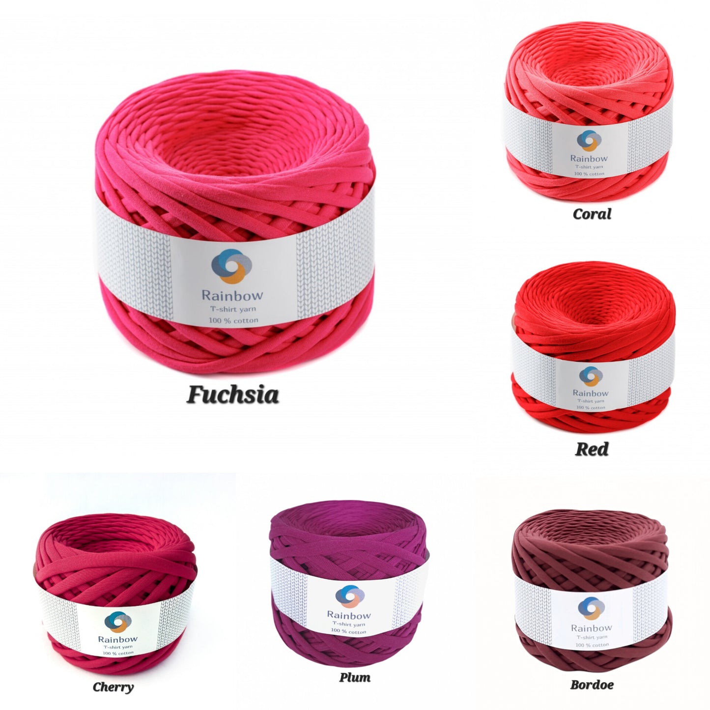 Tshirt Yarn 100m 7-9mm thickness