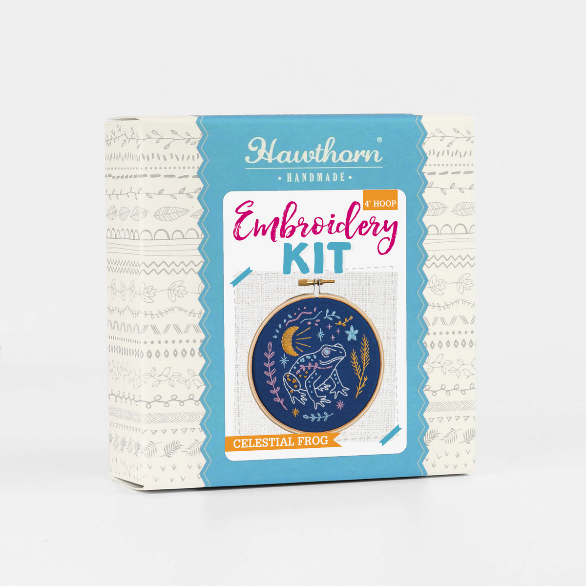 Celestial Frog mini embroidery kit