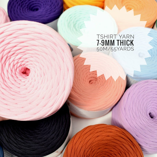 Tshirt Yarn - 50 m 7-9mm thickness