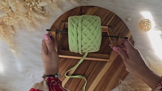 Wooden yarn holder/winder