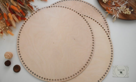 Circular wooden base 40cm/15.75" diameter for crochet, coiled or Macrame basket