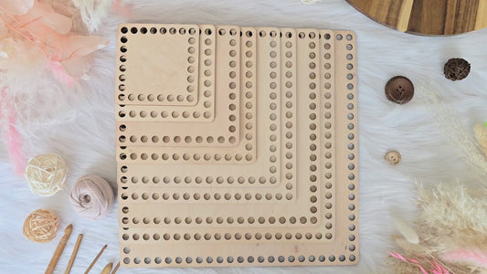 Square Wooden Bases for crochet, coiled or Macrame basket