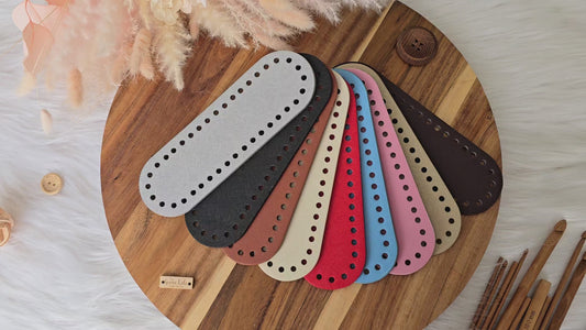 Oval bag bases 18x5.5cm Faux leather